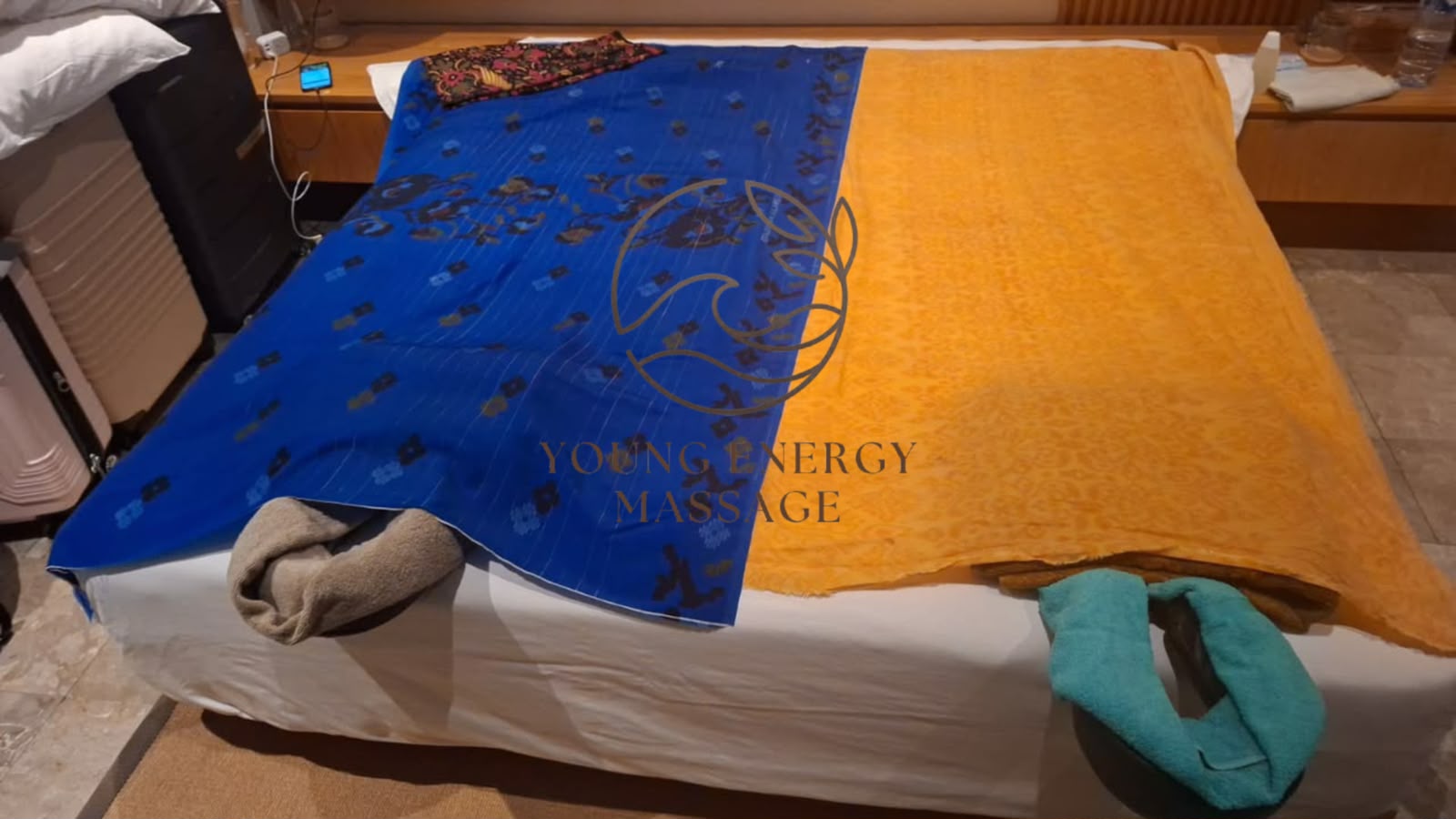 Young Energy Massage session setup