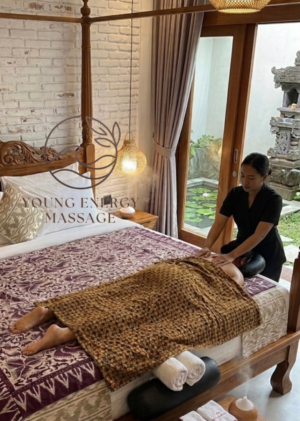 Young Energy Massage session setup