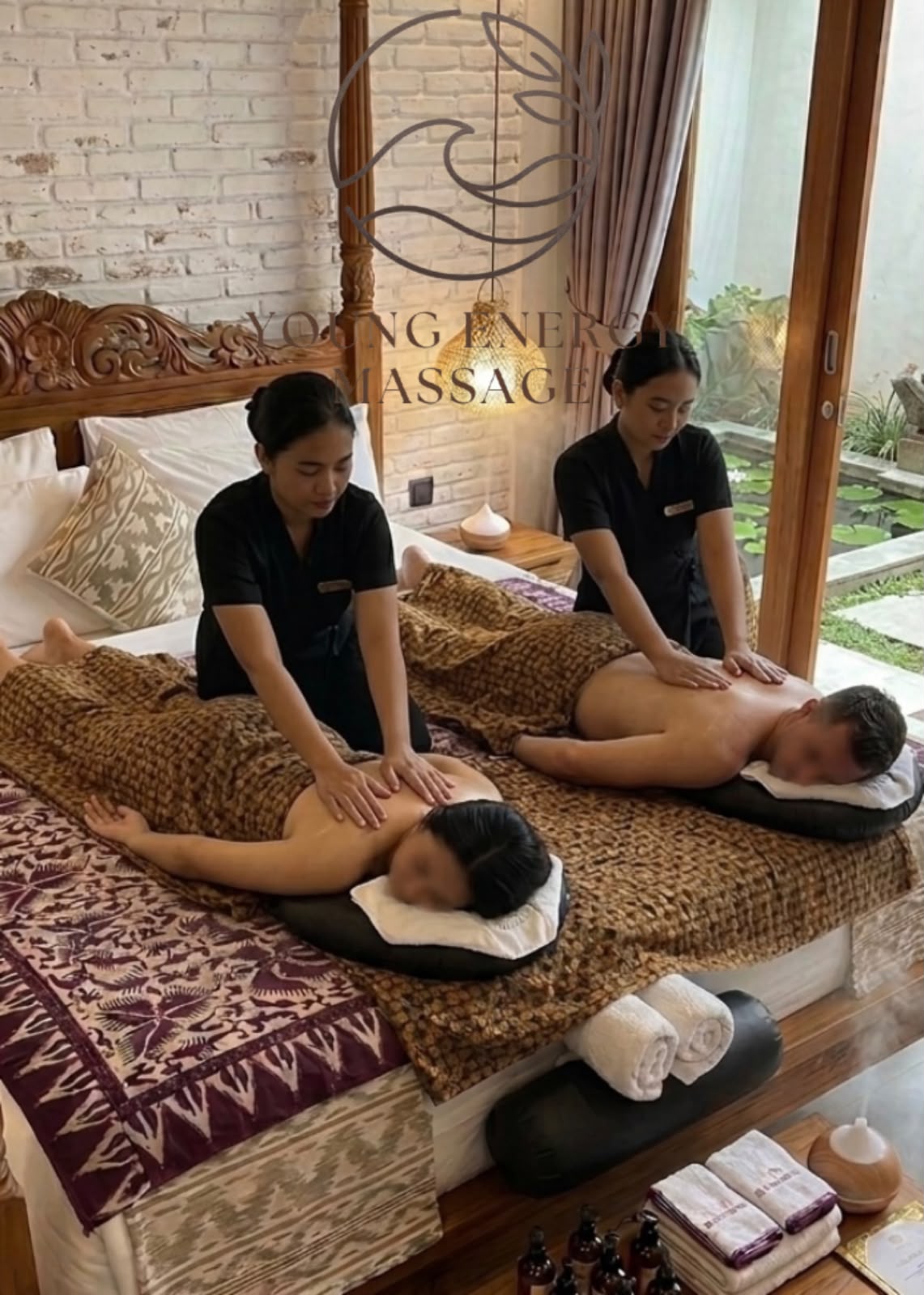 Young Energy Massage session setup