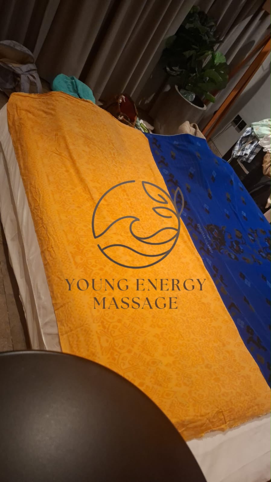 Young Energy Massage session setup